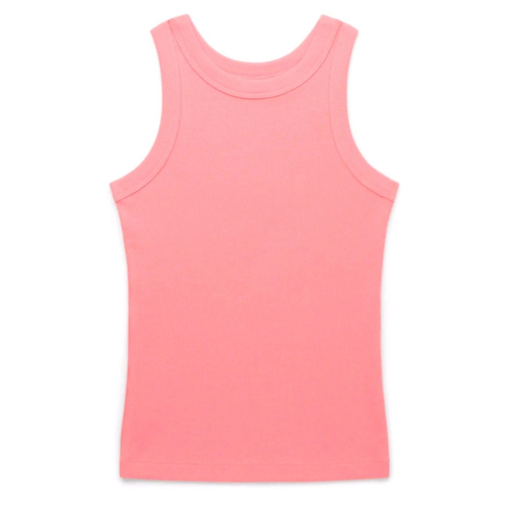 Girls wonder nation ribbed pink tank top size M 8 NWT